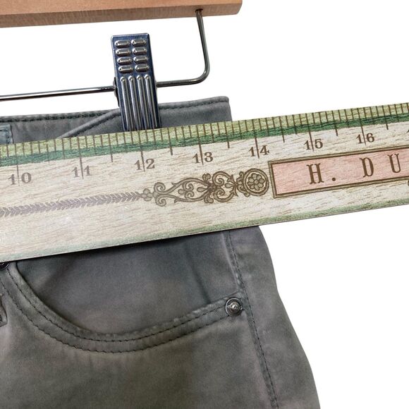 Adriano Goldschmied Anthropologie The Prima Crop Cigarette Jeans Pants Gray 26 - Picture 7 of 12